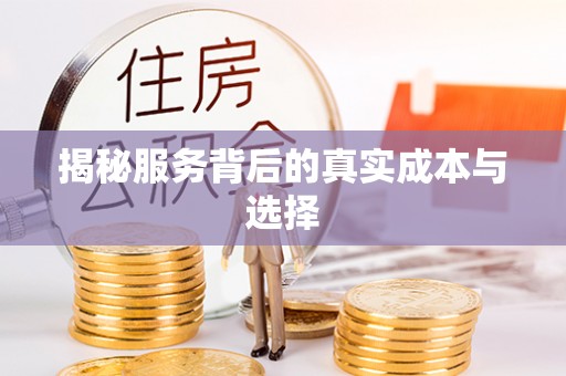 卫滨揭秘服务背后的真实成本与选择