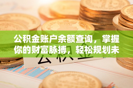 卫滨公积金账户余额查询，掌握你的财富脉搏，轻松规划未来