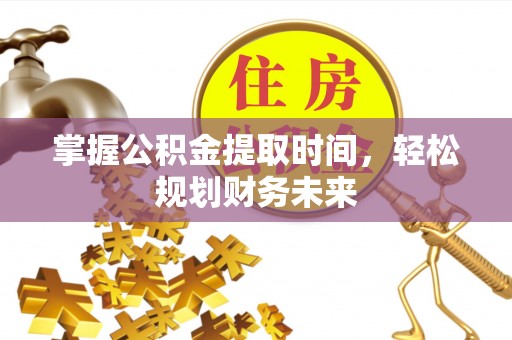 卫滨掌握公积金提取时间，轻松规划财务未来