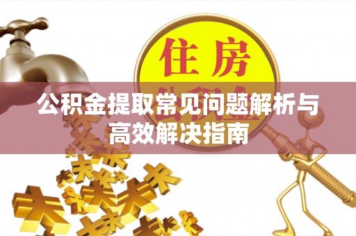 卫滨公积金提取常见问题解析与高效解决指南