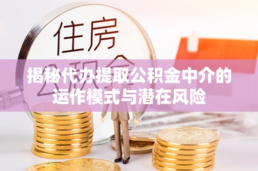卫滨揭秘代办提取公积金中介的运作模式与潜在风险