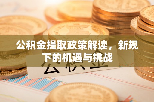 卫滨公积金提取政策解读，新规下的机遇与挑战