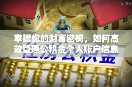 卫滨掌握你的财富密码，如何高效管理公积金个人账户信息