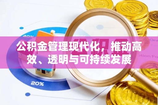 卫滨公积金管理现代化，推动高效、透明与可持续发展