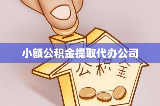 卫滨小额公积金提取代办公司