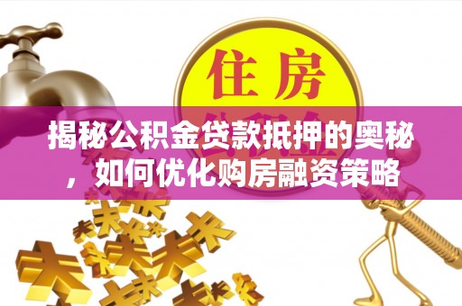 卫滨揭秘公积金贷款抵押的奥秘，如何优化购房融资策略