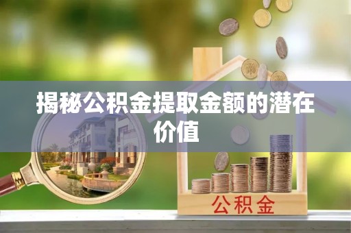 卫滨揭秘公积金提取金额的潜在价值