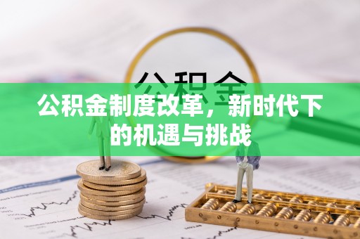 卫滨公积金制度改革，新时代下的机遇与挑战