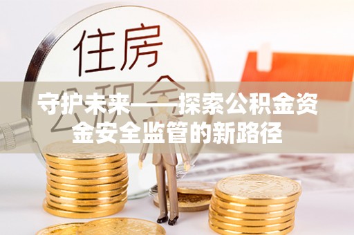 卫滨守护未来——探索公积金资金安全监管的新路径