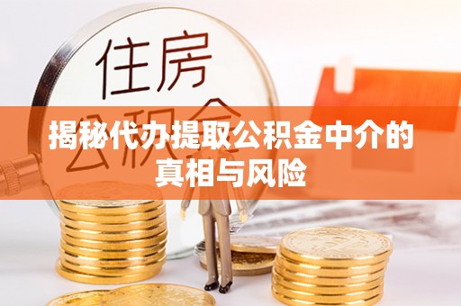 卫滨揭秘代办提取公积金中介的真相与风险