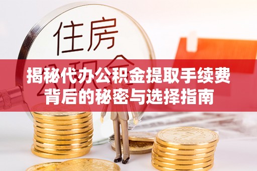 卫滨揭秘代办公积金提取手续费背后的秘密与选择指南