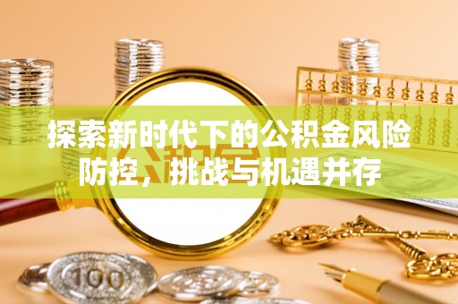 卫滨探索新时代下的公积金风险防控，挑战与机遇并存