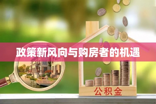 卫滨政策新风向与购房者的机遇