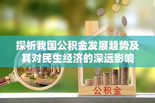 卫滨探析我国公积金发展趋势及其对民生经济的深远影响