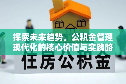 卫滨探索未来趋势，公积金管理现代化的核心价值与实践路径