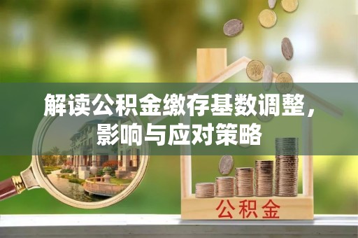 卫滨解读公积金缴存基数调整，影响与应对策略