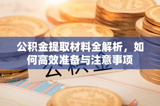 卫滨公积金提取材料全解析，如何高效准备与注意事项