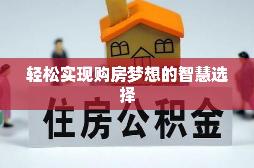 卫滨轻松实现购房梦想的智慧选择