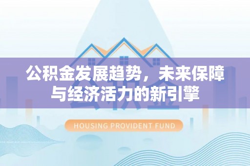 卫滨公积金发展趋势，未来保障与经济活力的新引擎