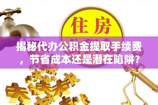 卫滨揭秘代办公积金提取手续费，节省成本还是潜在陷阱？