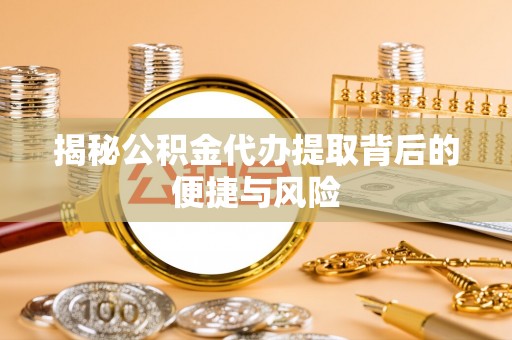 卫滨揭秘公积金代办提取背后的便捷与风险