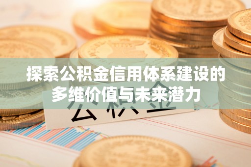 卫滨探索公积金信用体系建设的多维价值与未来潜力