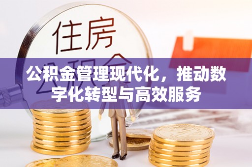 卫滨公积金管理现代化，推动数字化转型与高效服务