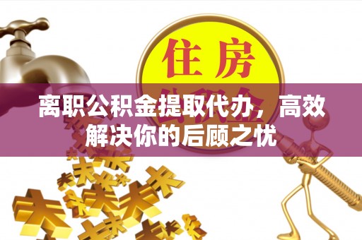 卫滨离职公积金提取代办，高效解决你的后顾之忧