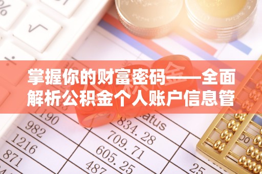 卫滨掌握你的财富密码——全面解析公积金个人账户信息管理与优化