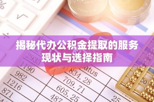 卫滨揭秘代办公积金提取的服务现状与选择指南