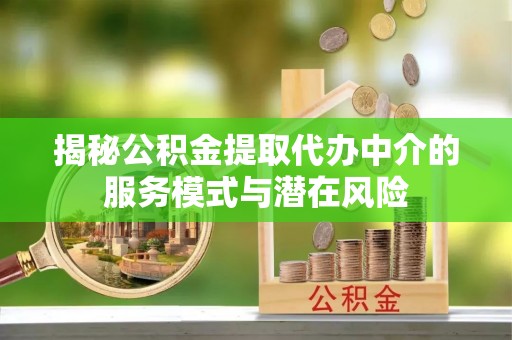 卫滨揭秘公积金提取代办中介的服务模式与潜在风险