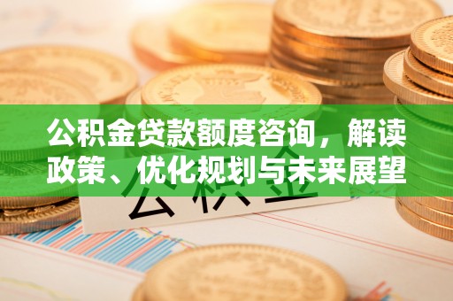 卫滨公积金贷款额度咨询，解读政策、优化规划与未来展望