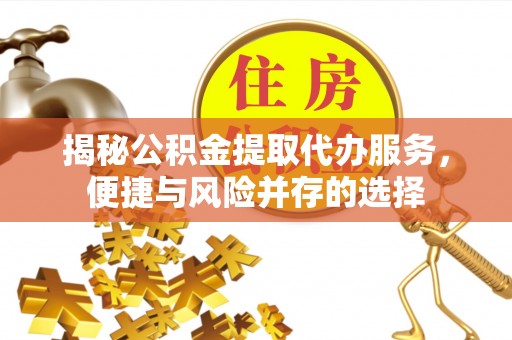 卫滨揭秘公积金提取代办服务，便捷与风险并存的选择