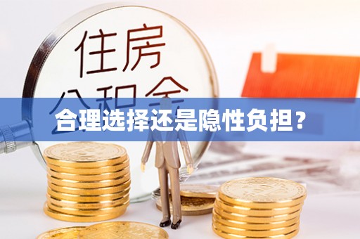 卫滨合理选择还是隐性负担？