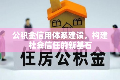 卫滨公积金信用体系建设，构建社会信任的新基石