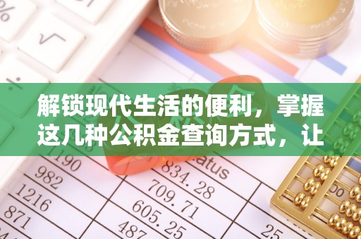 卫滨解锁现代生活的便利，掌握这几种公积金查询方式，让理财更轻松
