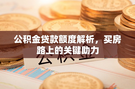 卫滨公积金贷款额度解析，买房路上的关键助力