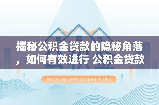 卫滨揭秘公积金贷款的隐秘角落，如何有效进行 公积金贷款风险防控