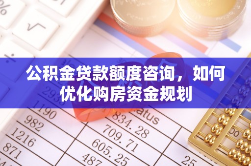 卫滨公积金贷款额度咨询，如何优化购房资金规划